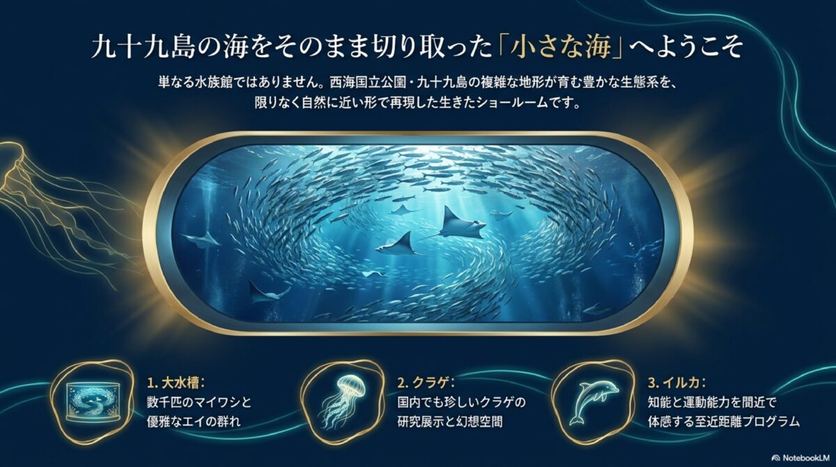 九十九島の海をそのまま切り取った「小さな海」へようこそ
