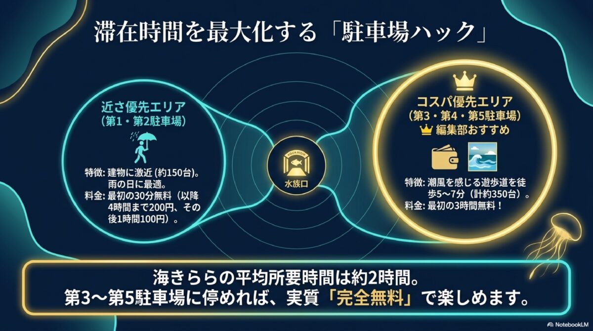 滞在時間を最大化する「駐車場ハック」