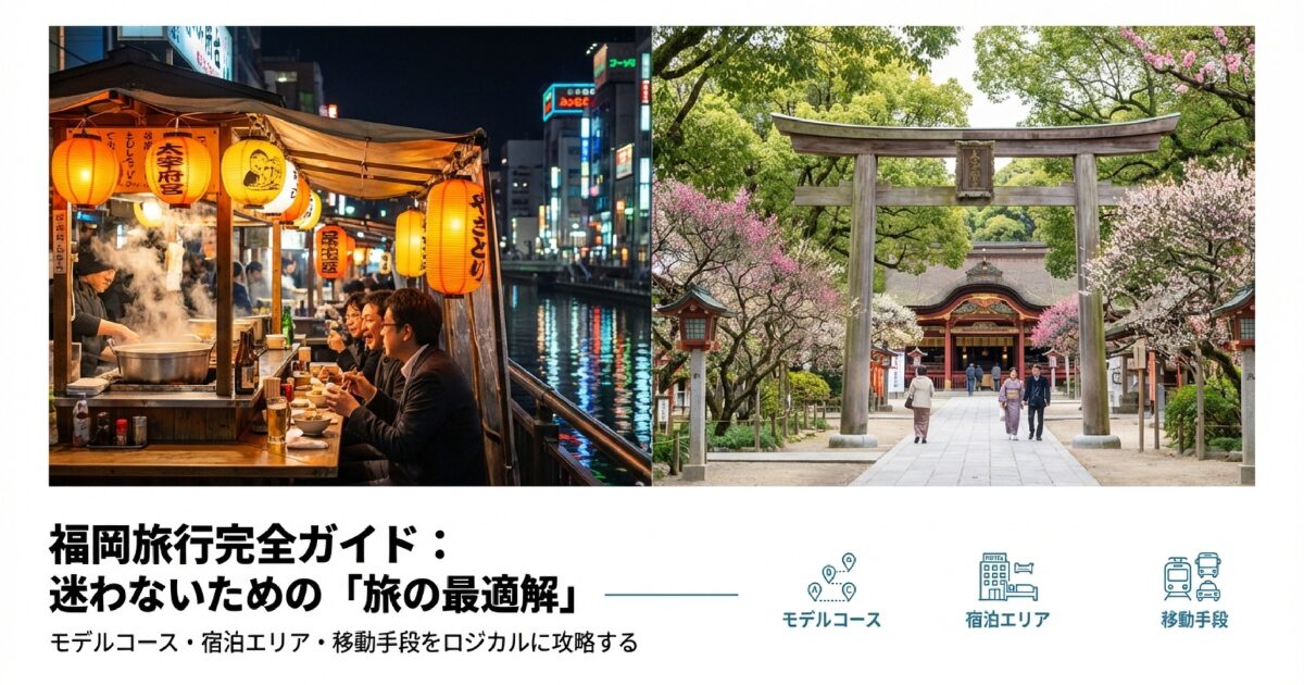福岡旅行完全ガイド｜モデルコースや移動手段･目的別に迷わない旅プラン