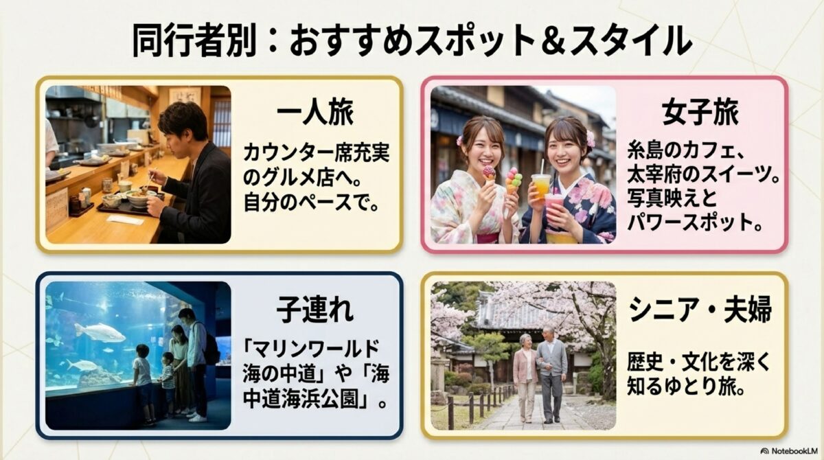 同行者別：おすすめスポット＆スタイル