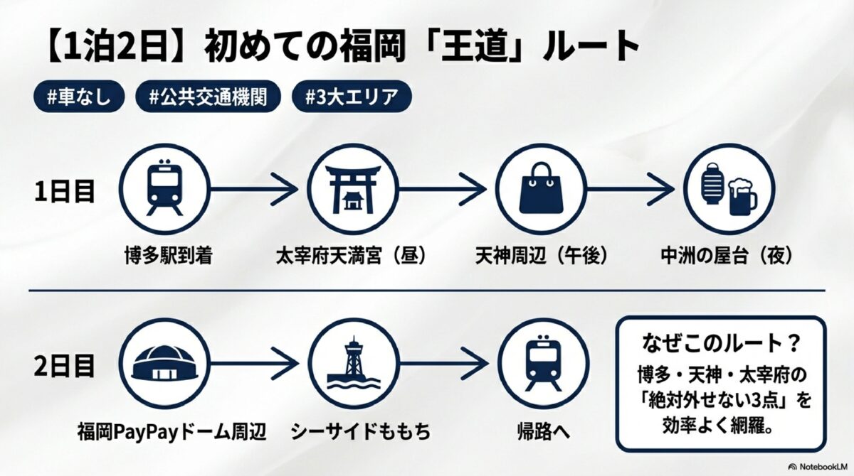【1泊2日】初めての福岡「王道」ルート