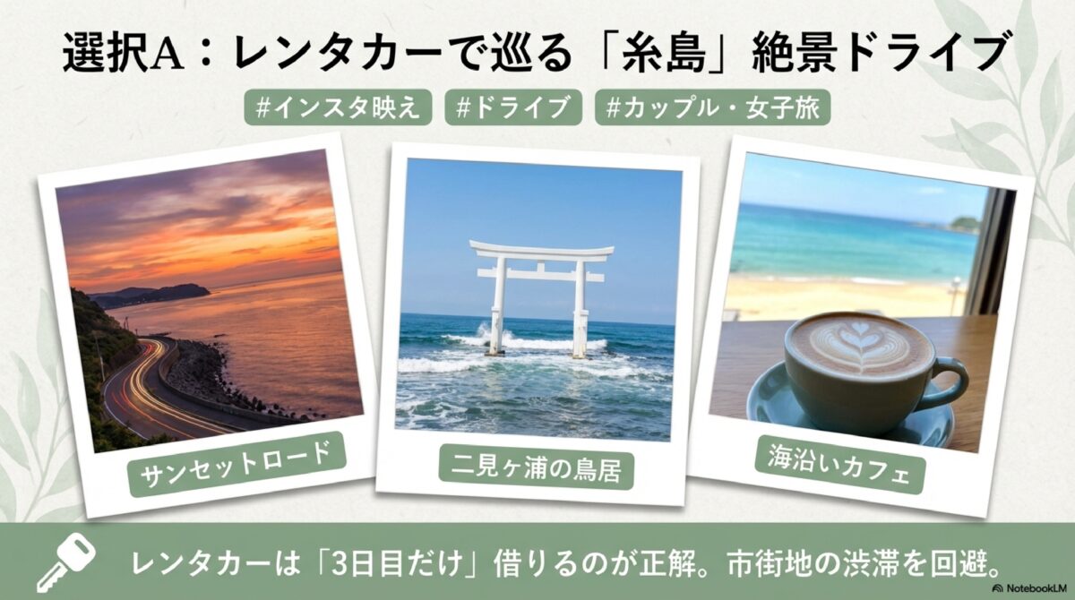 レンタカーで巡る「糸島」絶景ドライブ