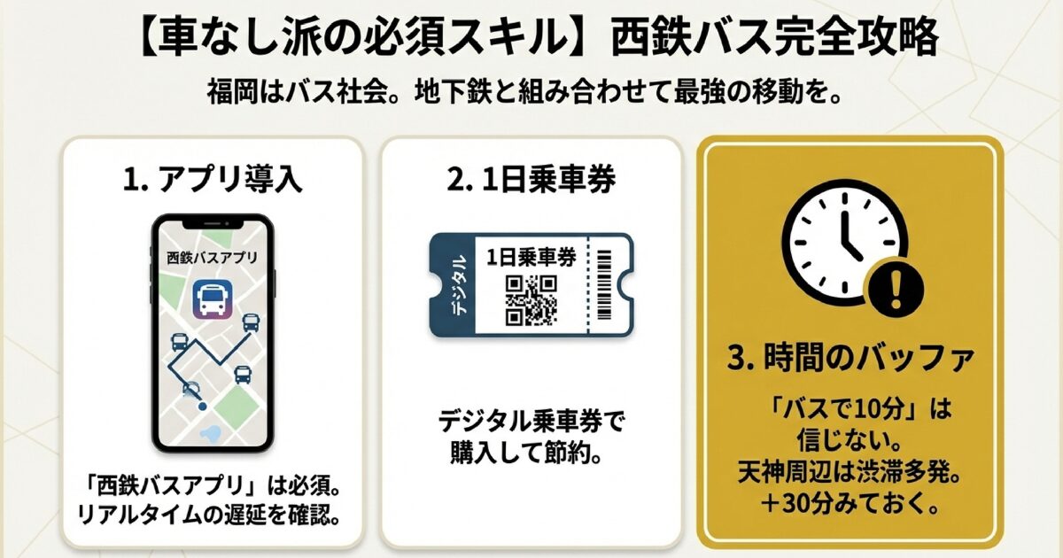 【車なし派の必須スキル】西鉄バス完全攻略