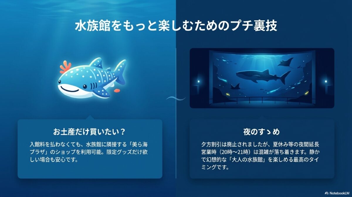 水族館をもっと楽しむためのプチ裏技