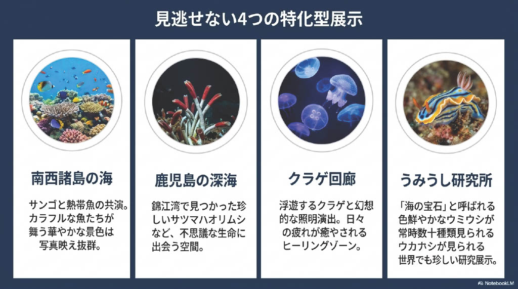 見逃せない4つの特化型展示