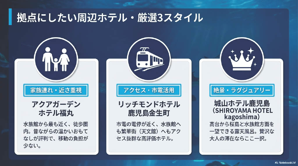 拠点にしたい周辺ホテル・厳選3スタイル