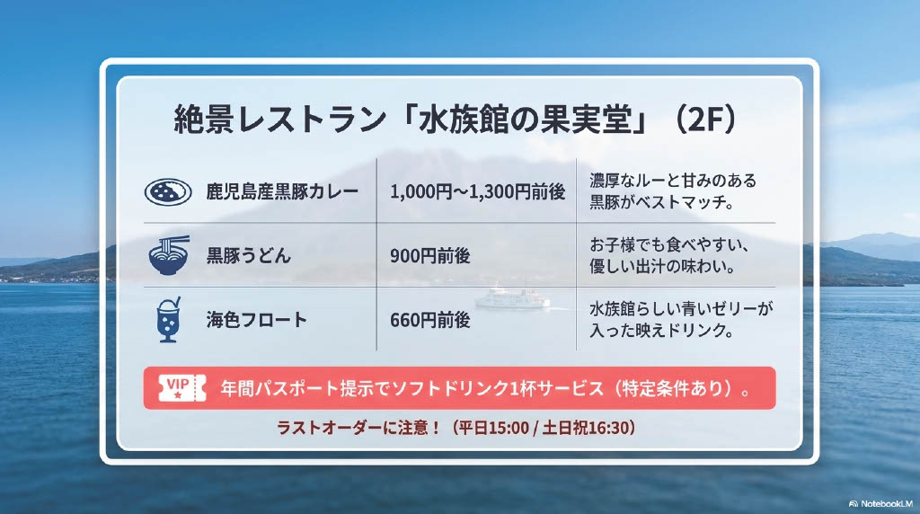 絶景レストラン「水族館の果実堂」