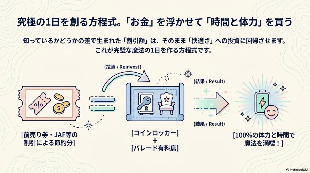 究極の1日を創る方程式。「お金」を浮かせて「時間と体力」を買う