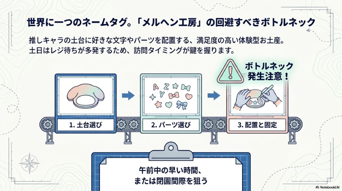 世界に一つのネームタグ「メルヘン工房」の回避すべきボトルネック