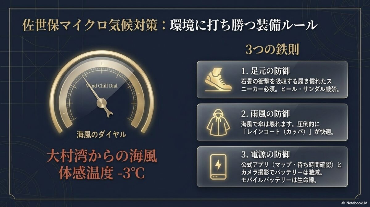 佐世保マイクロ気候対策：環境に打ち勝つ装備ルール