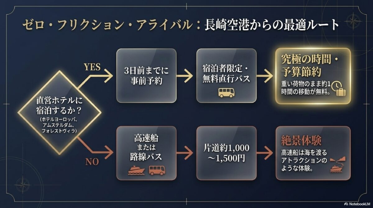 ゼロ・フリクション・アライバル：長崎空港からの最短ルート