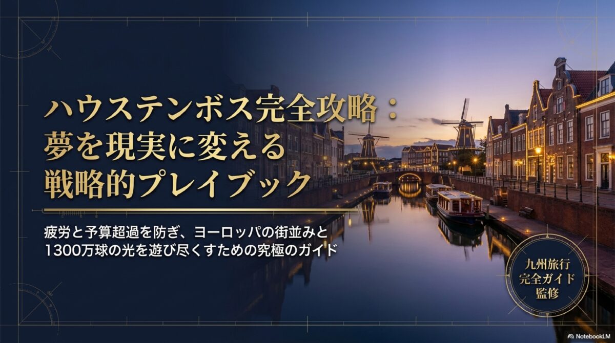 ハウステンボス完全攻略：夢を現実に変える戦術的プレイブック