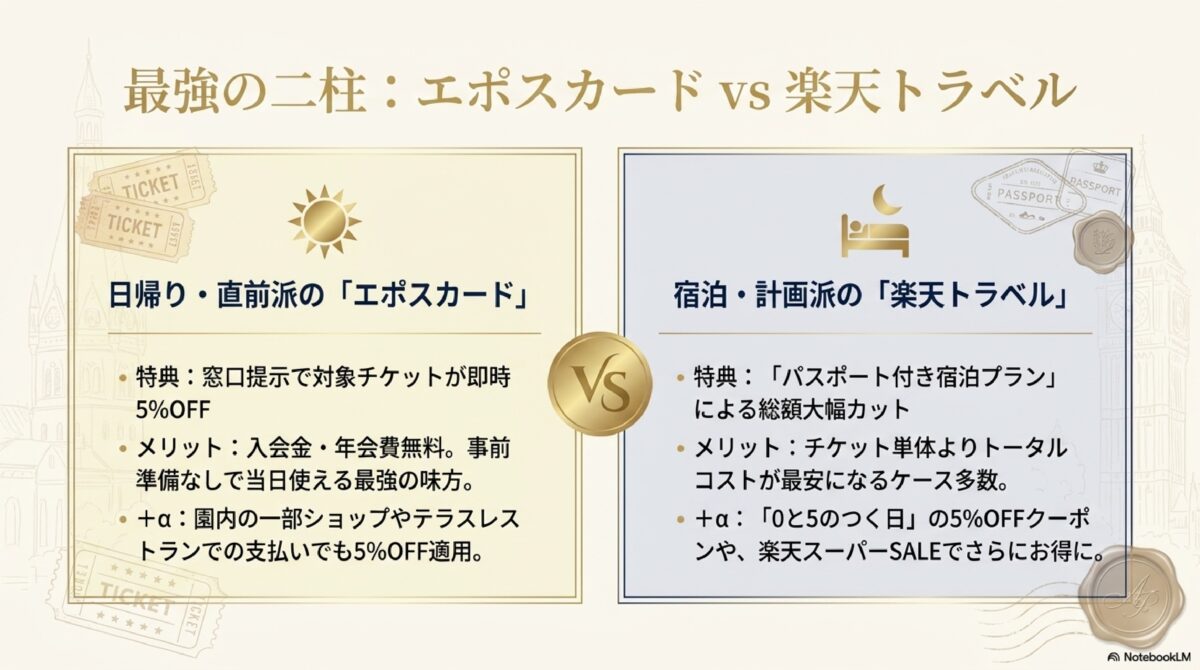 最強の二柱：エポスカードVS楽天トラベル
