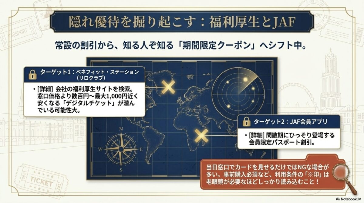隠れ優待を掘り起こす：福利厚生とJAF