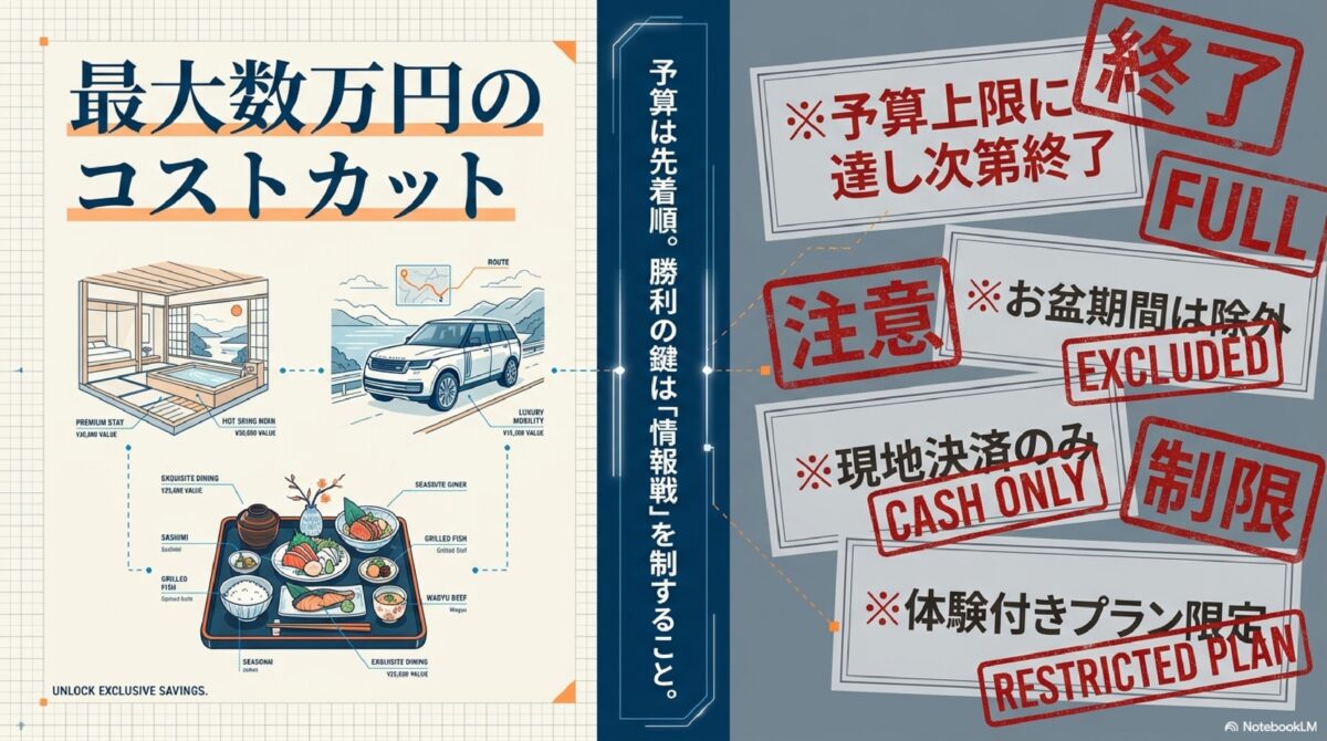 予算は先着順。勝利の鍵は「情報戦」を制すること。