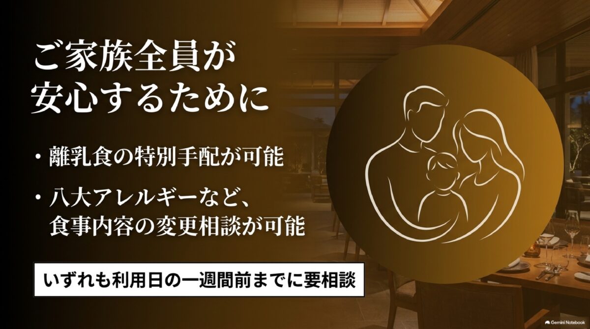 ブセナテラスの離乳食と食物アレルギー事前相談について