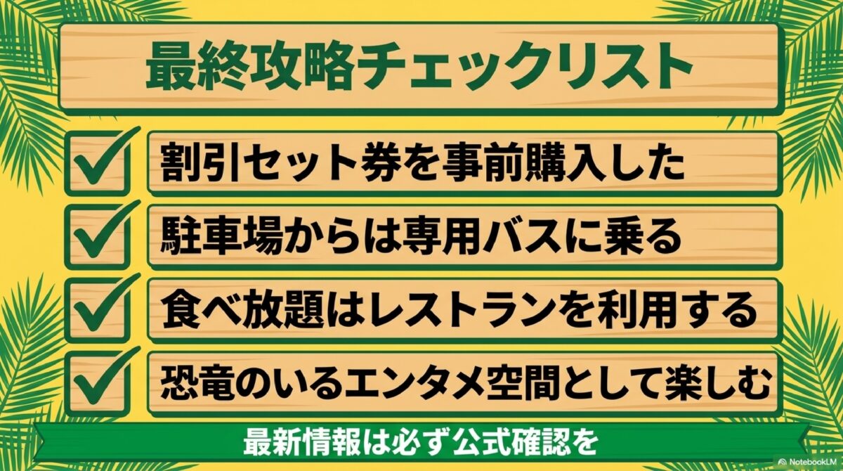 ナゴパイナップルパーク攻略のための事前準備とポイントをまとめたチェックリスト