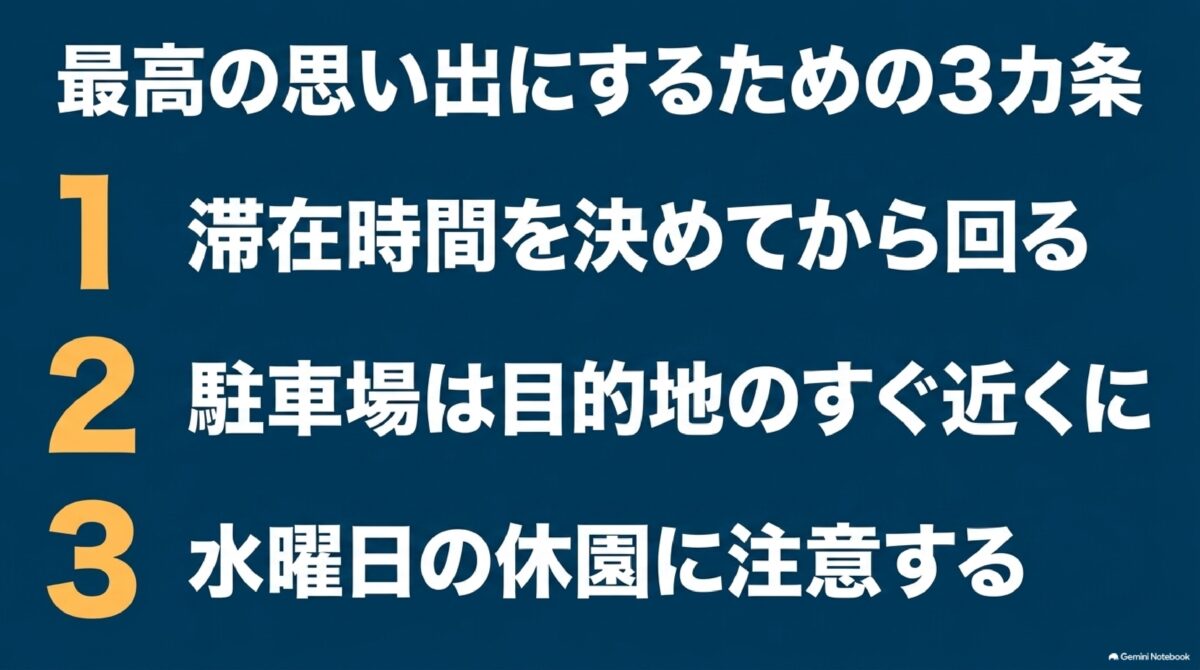 海洋博公園を効率よく回るための3つのポイント