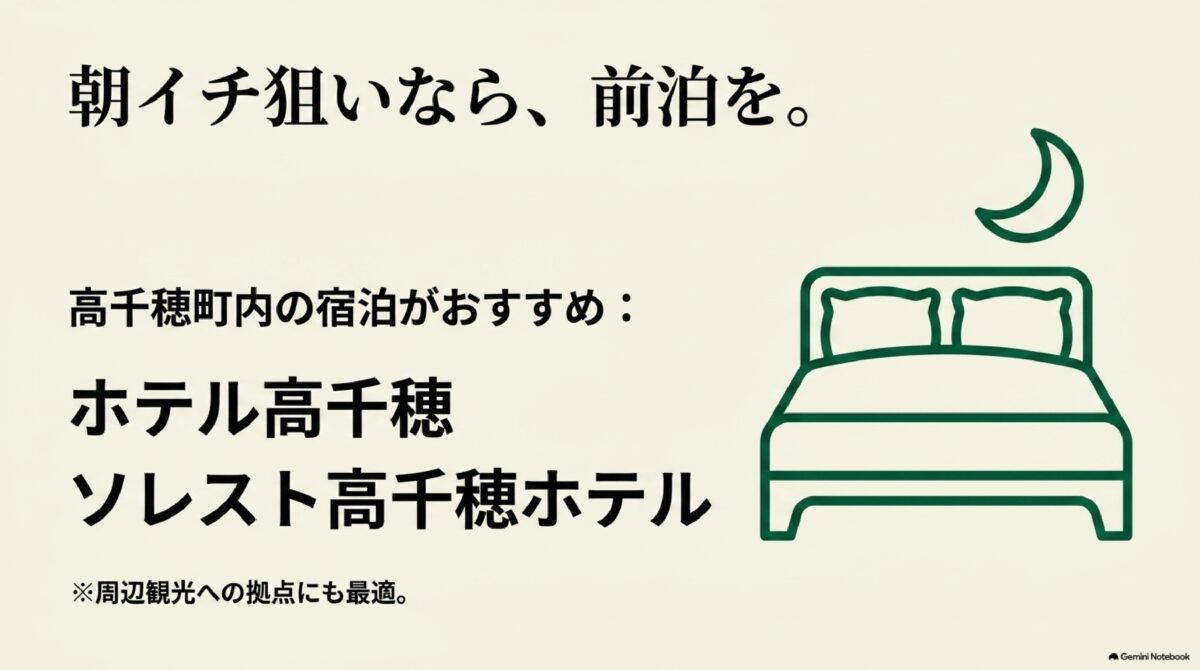 高千穂峡ボート朝一利用で前泊をすすめる宿泊案内画像