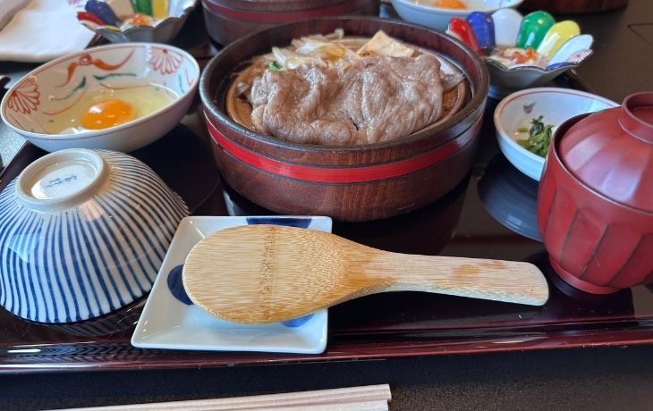 人形町今半JR博多シティ店で味わったランチのすき焼き
