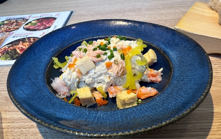 鮨やハレの日KITTE博多店の鮨やのポテトサラダ
