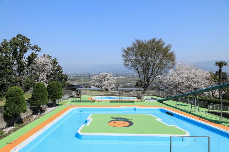 吉井百年公園の流水プール