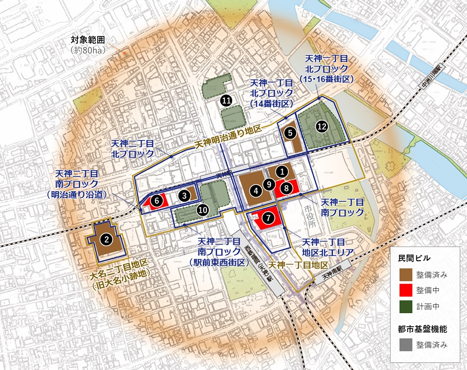 天神ビッグバンの計画図